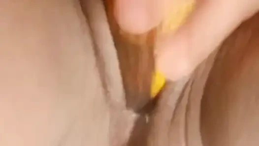 Masturbating