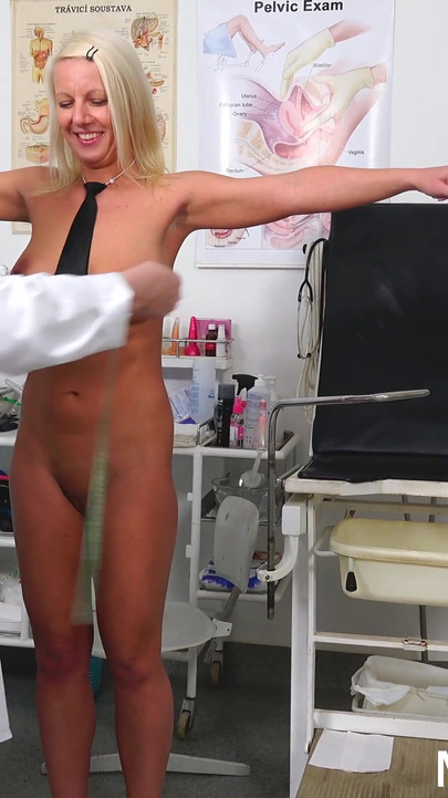 Key moment from "Young MILF Luci Angel on her Gyno Exam"