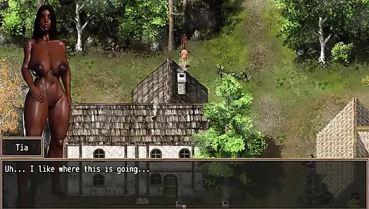 Ein kampf mit sünden, gameplay tia wird im freien und im zelt gefickt