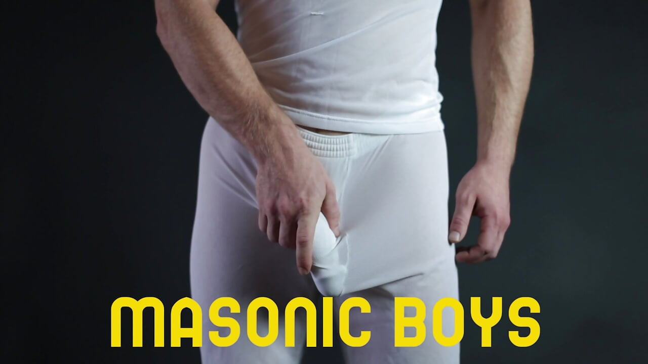 MasonicBoys - Slatki vezani mladić Dex Devall sirovo jeban od 2 DILF-a