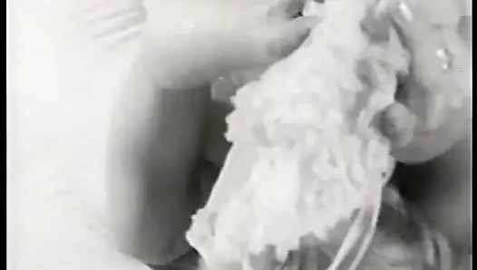 Vintage Busty Beauty Virginia Bell Bends Over Bends Over TV Showing Her Big Tight Breasts for You