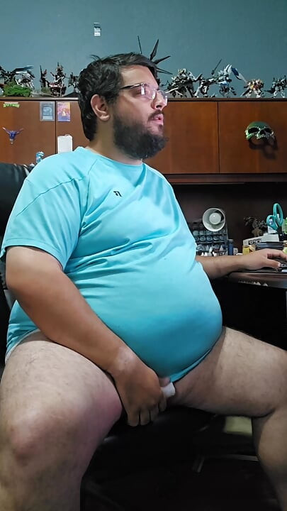 Big Bear Pissing Compilation with Cum