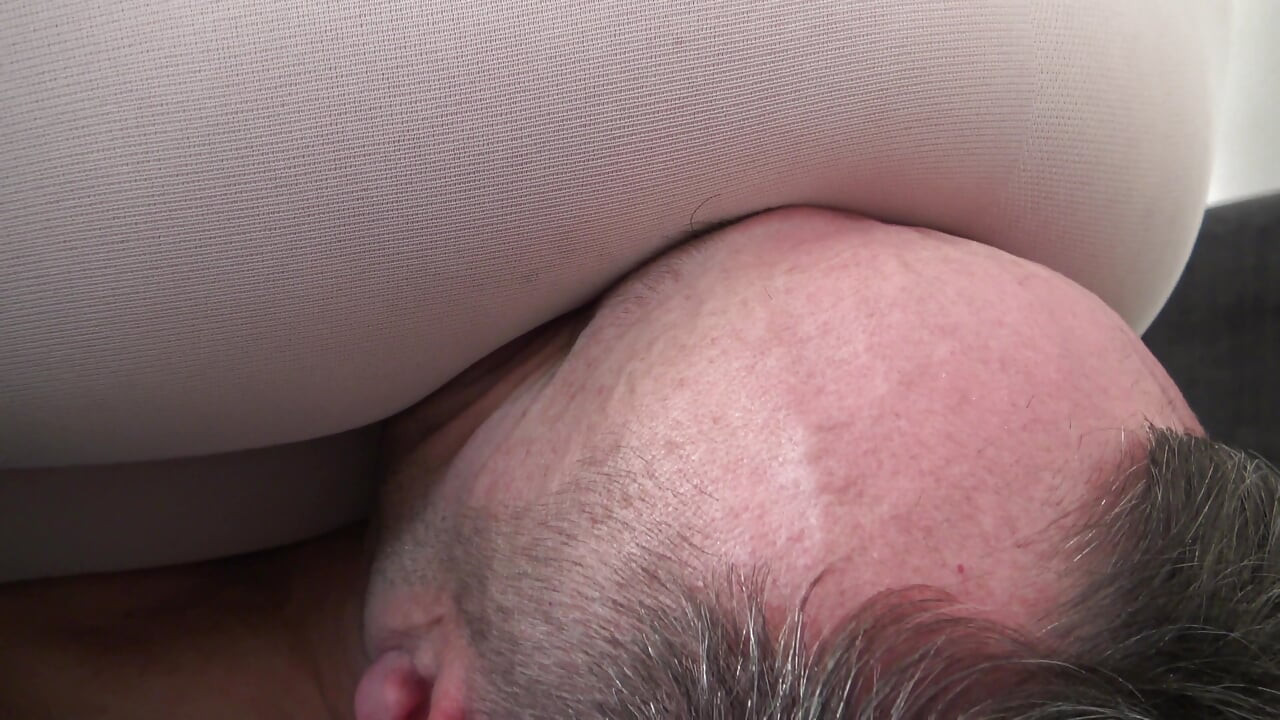 White Pantyhose Facesitting!