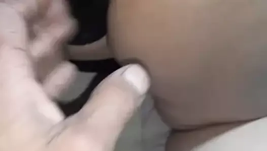 I open her ass with my fingers to a hot Chilean