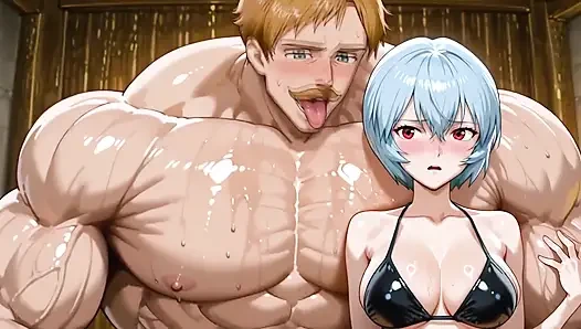 Escanor (yedi) X Rei (neon Genesis)