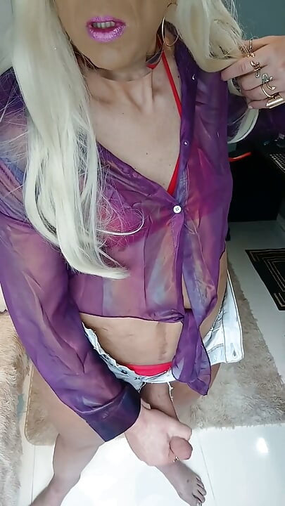 In Ripped Short-shorts, Plugging Myself in, and Finishing with That Orgasm
