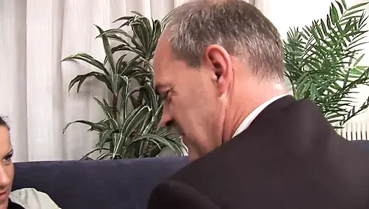 A young bored teen accepts gets fucked by her filth stepdaddy