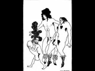 Illustrazioni di libri erotici di Aubrey Beardsley