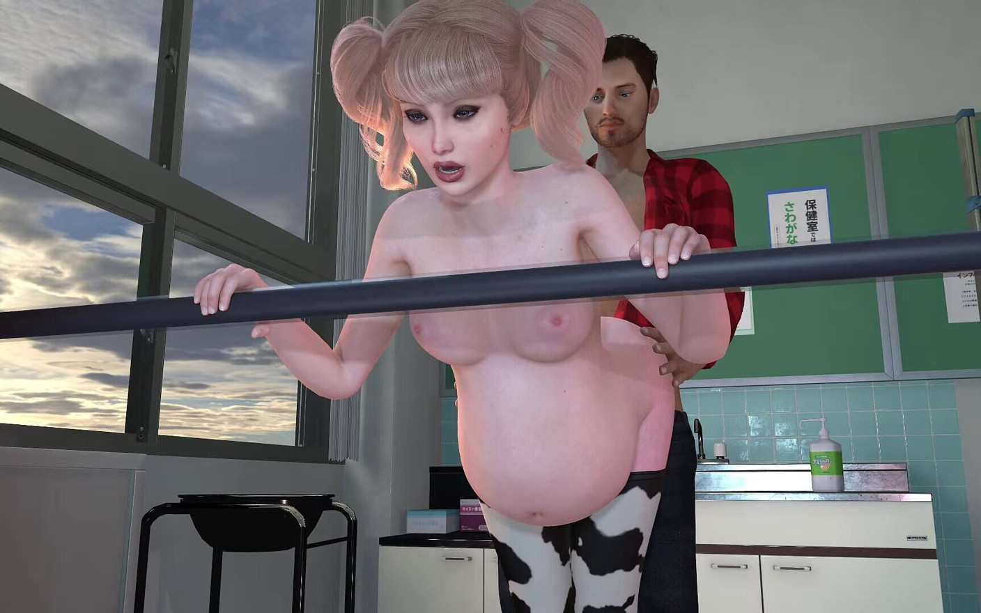 Lactating Blonde BBW Gets Her Tits Milked - the Gain Trials 1