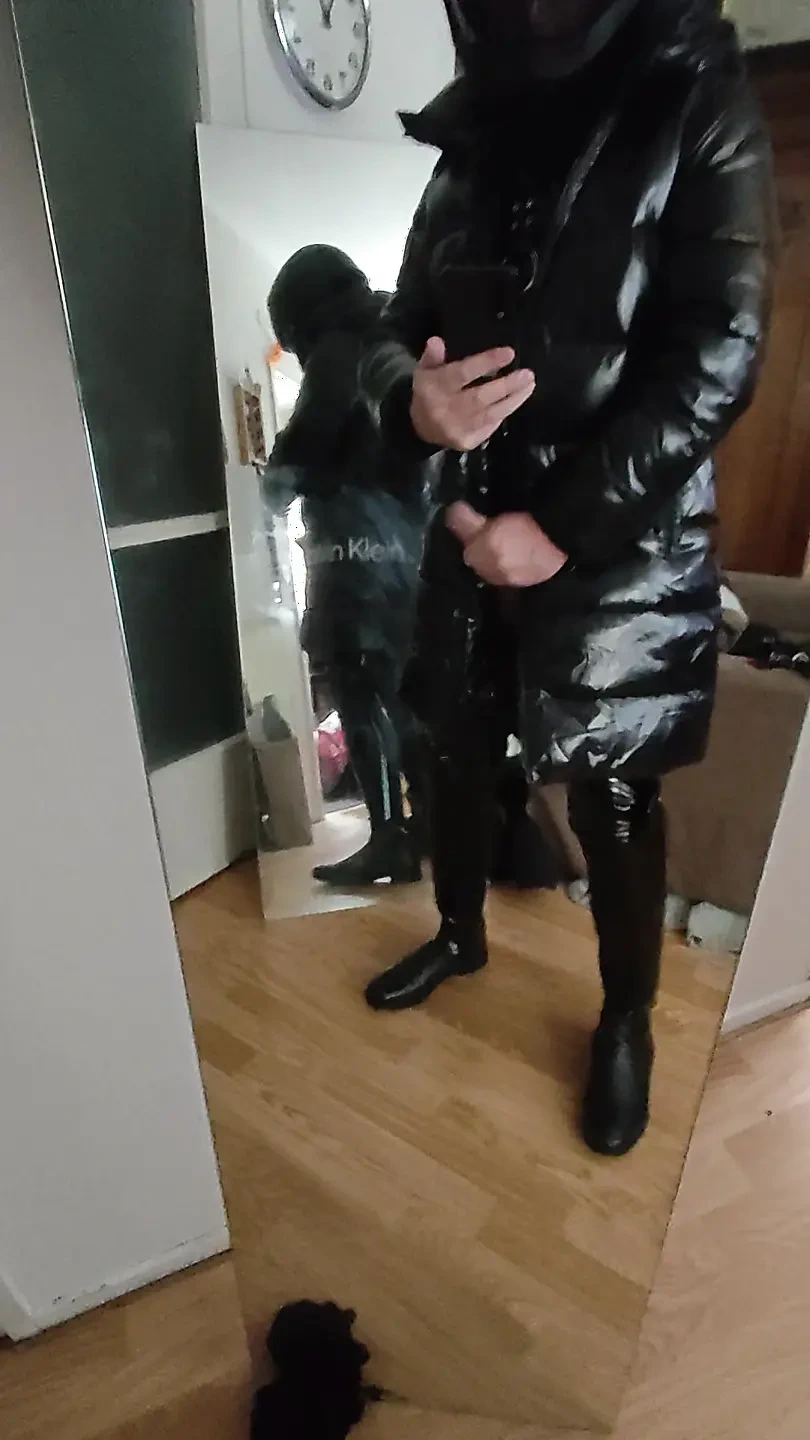 ShinySam1, shiny, catsuit, riding boots…