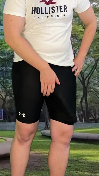 Key moment from "Monster cock cyclist public dick flash cum in tight pants"