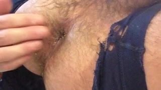 Stalen ballen anaal scheuren korte broek inbrengen