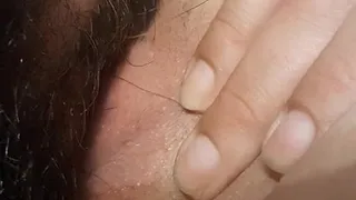 Eating her pussy after stranger creampie