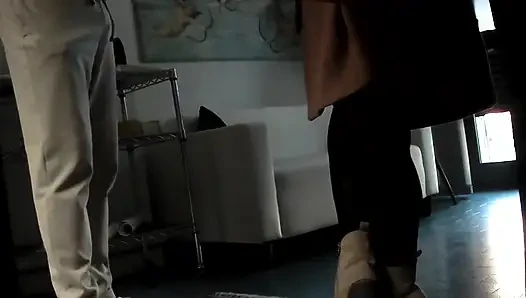 FUCKED IN THE OFFICE ON MY LOVESEAT WITH FAKE CLIENT