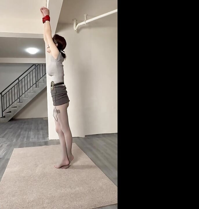 Ol Thick Gray Foot Pad Hanging + Electric Shock + Whipping