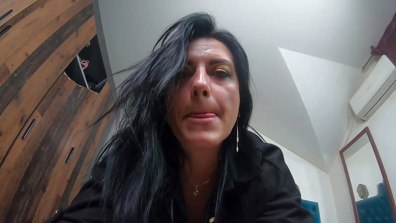 Ripped Pantyhose Slut JOI. Dildo Ride, Pussy Slaps and Triple Orgasm Toy Session
