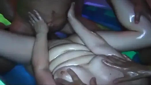 Slippery MILF Orgy with Dripping Wet Double Penetration Madness