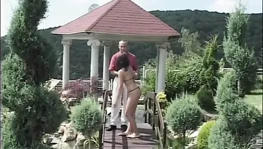 Outdoor big ass fucking...cum in mouth