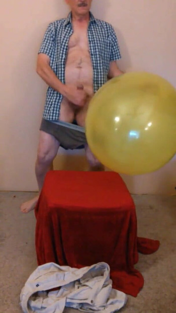 Stunning moment from "98) More Slow Q24 Balloon Inflation and Jerk Off Fun"
