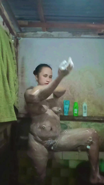Naked shower