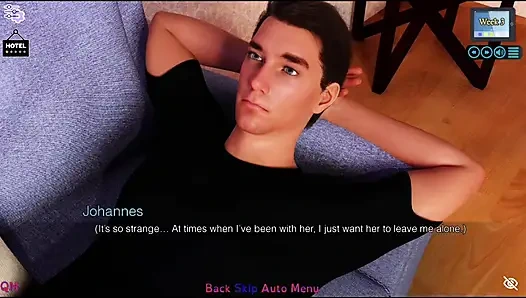 Sunshine Love #22 - ashley menunjukkan pakaian seksinya kepada johannes.