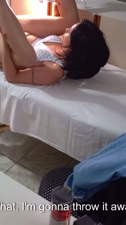 Patient left with her ass full of semen and a plug inside. | Clip 3