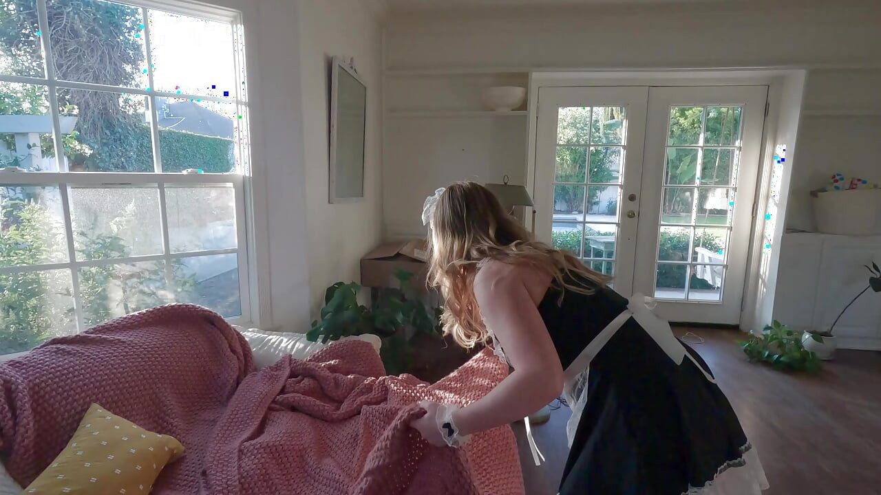 Russian Blonde Maid Rough Sex After Cleaning Alexandra Quintezz