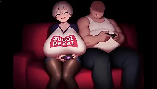 BBW japanische stiefmutter lenkt stiefsohn vom spielen von videospielen ab
