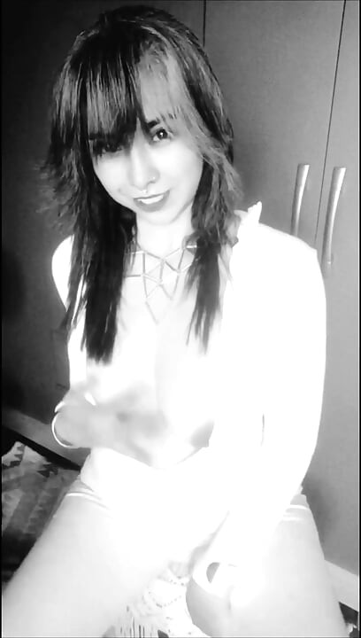 Black & White Tease Slow Strip & Dirty Talk Masturbation