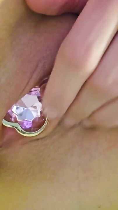 Sexy MILF Inserts Anal Plug Into Her Bare Pussy in the Bathtub...