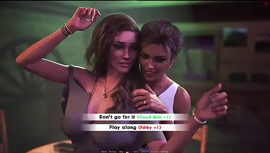 AWAM #15 - Sophia had to bath the old guys...Nathalie and Sophia had a sexy moment