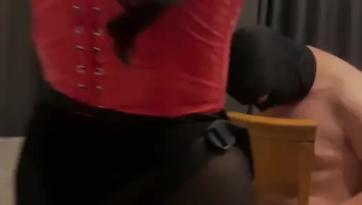 Pbp 2 lateks içinde sahibe Jennifer tarafından sakso ve derin gırtlak treainig