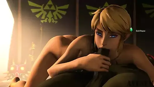 Link suce la grosse bite de Ganon (yaoi)