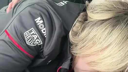 I Suck While Driving My Boyfriend While Passing Trucks Ahah