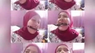 Tudung Melayu Bunga Lara Smule Karaoke & Mouth Gagged
