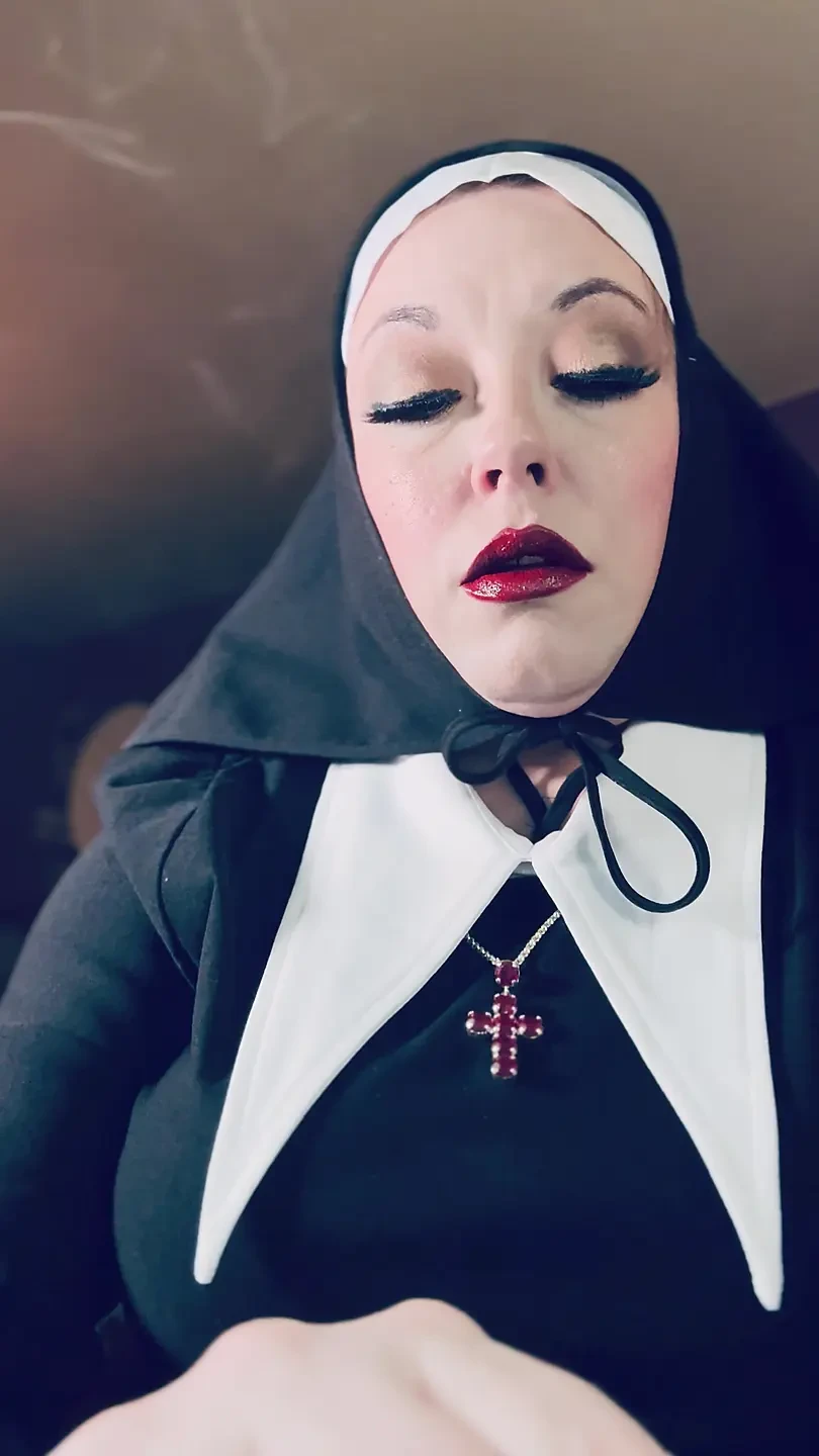 Tina Snua Enrols At The Nunnery! Naughty Nun Smokes A Cork 100 Cigarette – Come Corrupt Me Father!