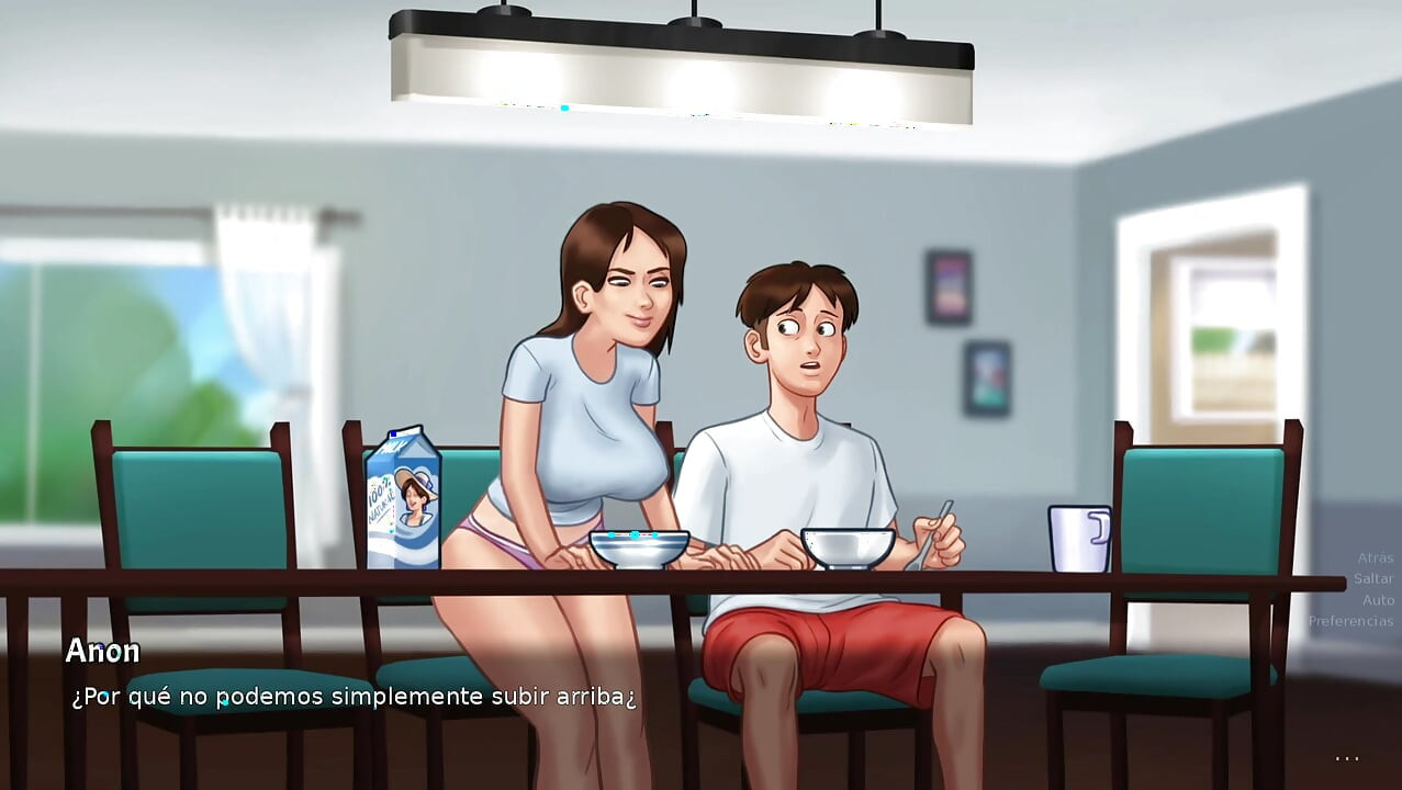 follando rapido a mi hermanastra sin que nadien nos vea -Summertime saga