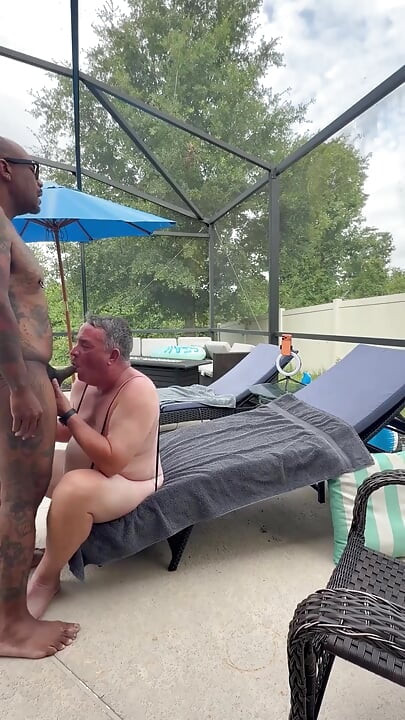 Taking Care of Allen by the Pool