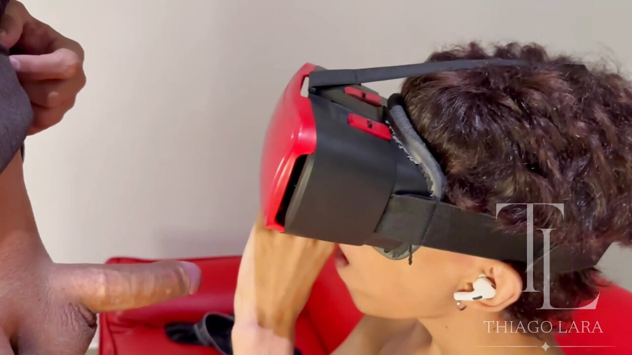 I catch my 18-year-old friend playing porn games and without him noticing I get him to suck my dick