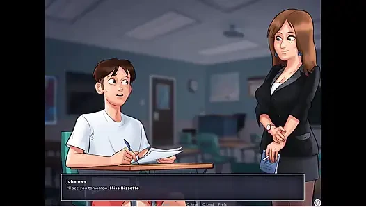 Summertime Saga - Miss Bissette Sex Scene