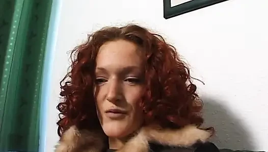 Cute redhead fingering her love hole