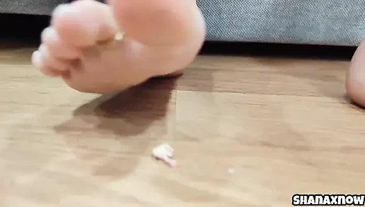 Tiny Man Is Punished Female Domination Giant Foot Fetish