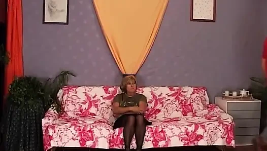 Blonde MILF Sucks Throbbing Cock and Gets Drenched in Doggy