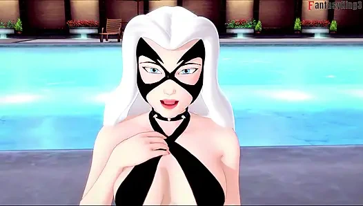 Felicia Hardy (Black Cat) bikini POV sex - Marvel