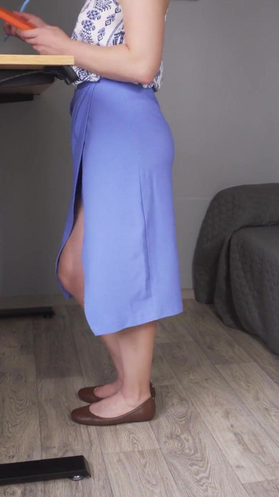 Watching Coworkers Legs In Slit Skirt | Clip 3