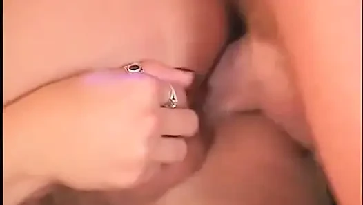 Blonde bombshell Briana Banks gets nailed on the couch after a good titty fuck