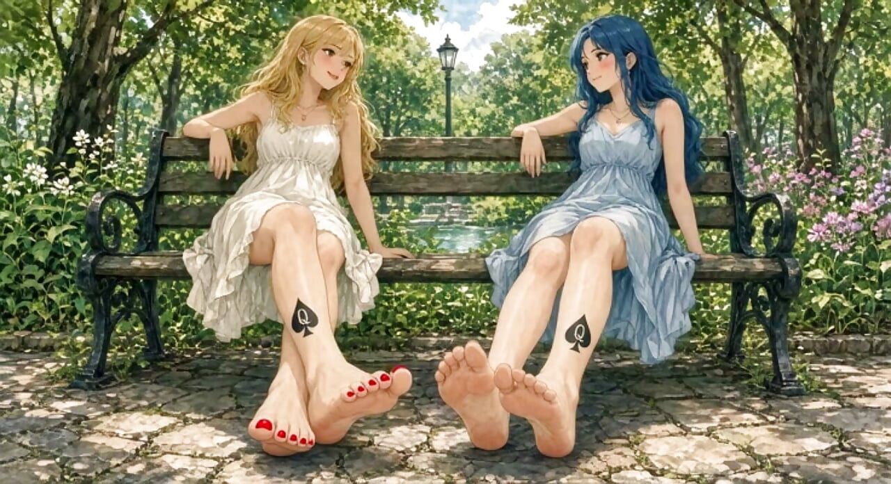 Maça Kızı Dövmesi ve Ayaklar - Anime Derlemesi (Erotik AI Sanatları)