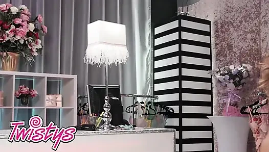 TWISTYS - Stunning Angel Youngs And Aria Taylor Strip Down For A Wild Pussy Licking And Tribbing Session