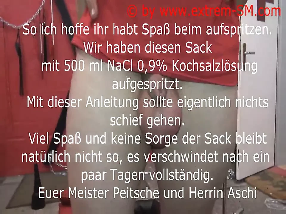 Anleitung Hodensackinfusion scrotal saline infusion