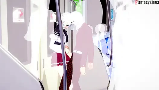 Koneko erpresst sex im zug - TÄTOWIERTE NTR Madness Serie